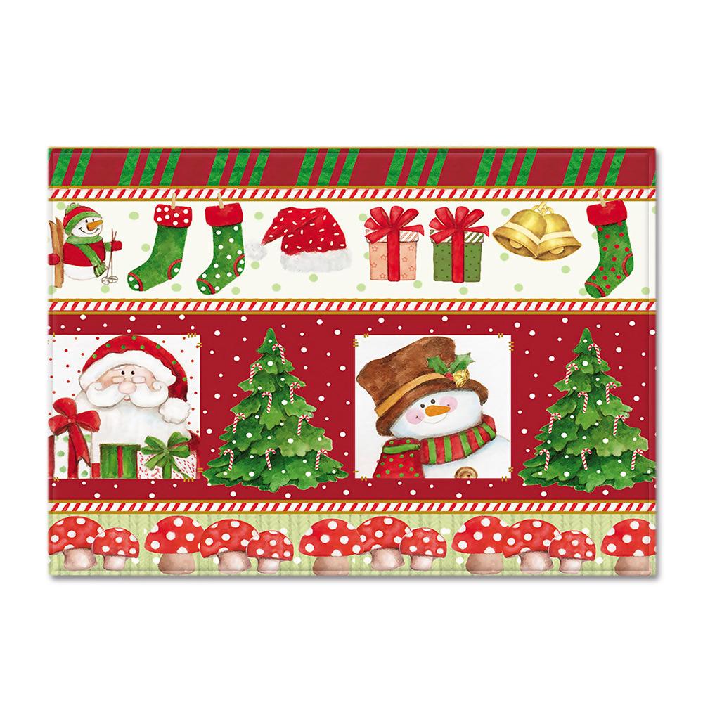 Living Room Carpet Merry Christmas Bedroom Floor Mat Doormat For Europe And The United States