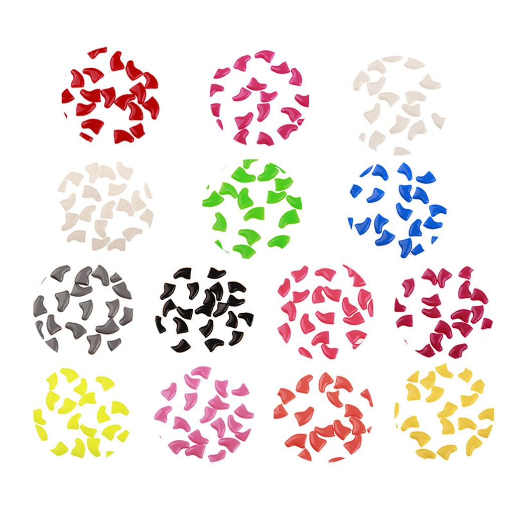 Silikonowe Miękkie Nakładki na Pazury Kota Zwierzak Kot Miękkie Łapki Ochraniacz na Pazury Pokrowiec Z Darmowym Klejem i Aplikatorem dla Kociaka 20 szt./partia