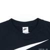 Nike Swoosh Logo Print Knit Crew Neck Sweater Men Sweatshirt Black DD6097-010