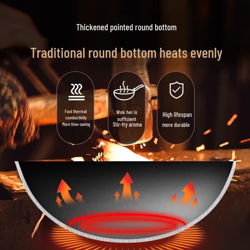 Supor Wrought Iron Round Bottom Wok