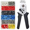 Mini-Type Adjusting Ratcheting Square Ferrule Wire Cable Crimper Plier 0.25-10.0mm2 (AWG23-7) Cable End-sleeves Ferrel Crimper