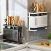 Detachable Kitchen Storage Rack Carbon Steel Cutlery Display Organizer Drain Rack  Home Storage