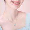 Four-Leaf Clover Luminous Enamel Necklace - Women's Light Luxury Clavicle Chain Holiday Gift