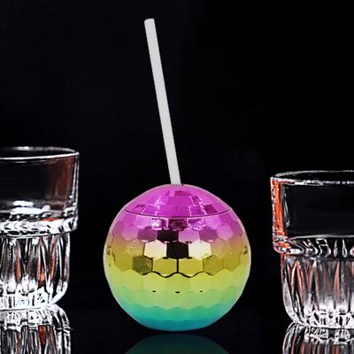 1 Set Plastic Ball Cup Eye-catching Drink Water Spiral Design Practical All-Purpose Beverage Tumbler Wine for Restaurant