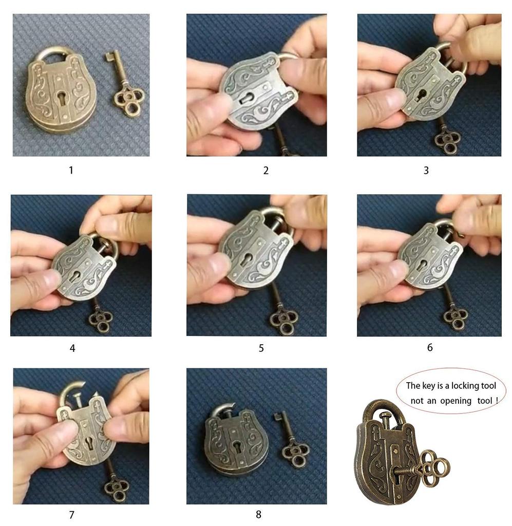 SHUYUE Lock Unlock 3D Brain Training Puzzle Kids Classic Toy Cast Metal &