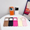 Solid Color For Samsung Galaxy Z Flip 5 6 7 FE 5G Magnetic Phone Case Shockproof Hinge Protective PC Hard Shell Back Cover