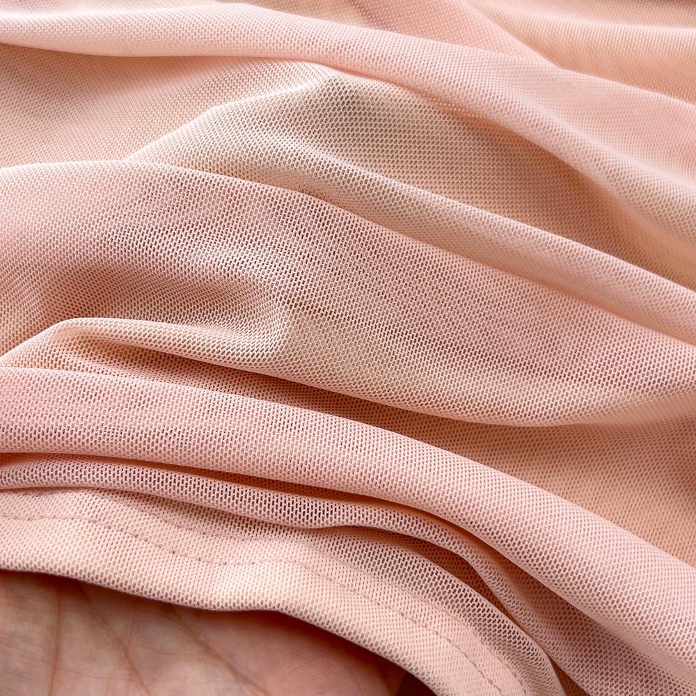 Spring and Autumn Women's Dress Pure Desire Spice Girl Sexy Long Sleeve Square Neck Waist Slimming Mesh See Through Stereoscopic Flower Hip Dress