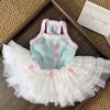 Netted Lace Pet Princess Dress Soft Tulle Dog Puffy Skirt New Dog Vest  Pet Everyday Wear