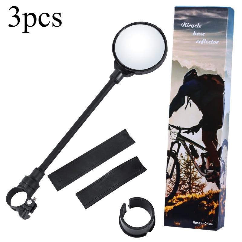 Shockproof Convex Bike Motorcycle Handlebar Mirror - 360° Rotatable Adjustable Wide Angle Rearview