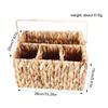 Woven Baskets for Organizing 4 Compartments Hand-Woven Storage Basket Perfect for Organizing Storage and Gifts