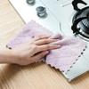 Microfiber Kitchen Cleaning Cloth High Absorbent Coral Fleece Dishwashing Cloth Non-Stick Oil Dish Cleaning Towel Household Rag