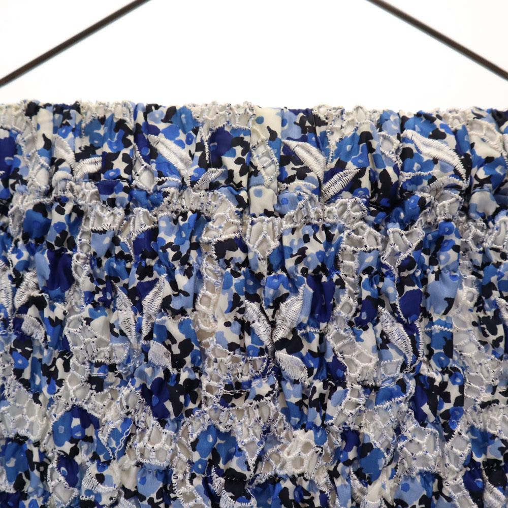 Sacai Made In Japan Floral Total Race Knee Length Skirt 2 White Etc. Women Used