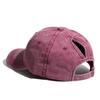 Spring Summer Baseball Cap Washed Retro For Women Ponytail Curved Brim Sun Hat Street Sport Hip Hop Cap Visor Mother's Day Gift