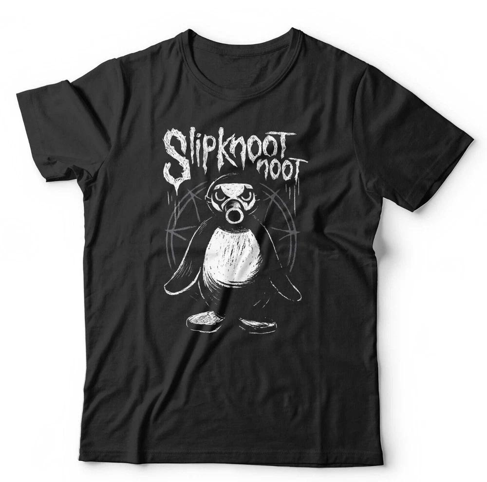 Slipknoot Noot Unisex TShirt Large Fit 35XL Goth Parody Pingu Metal Rock Funny 3XL