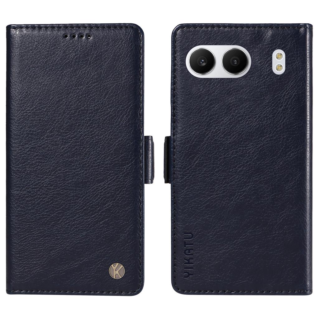YIKATU YK-007 For OnePlus Nord 4 Case Side Buckle PU Leather Phone Cover Litchi Texture