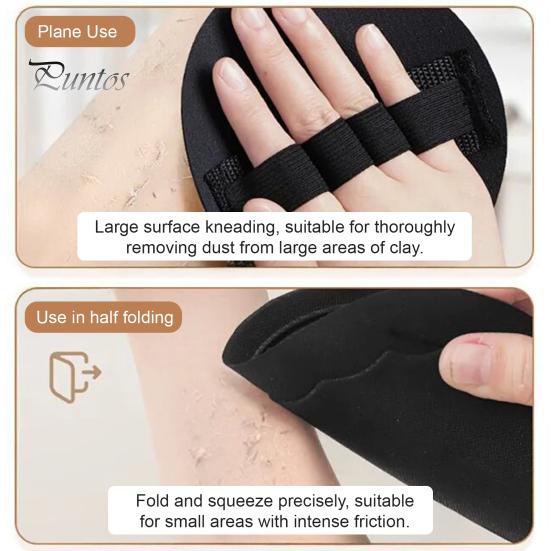 Skin Smoothing Scrub Mitt Exfoliating Gloves with Wrist Strap, Quick-Dry Bath Exfoliator, Smooth Mitts for Arms And Legs Care Scrubber Gentle Body