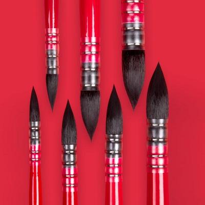 1 Pcs Squirrel Hair Artist Watercolor Brush Suitable for Watercolor Art Supplies Pointed Mop Pen