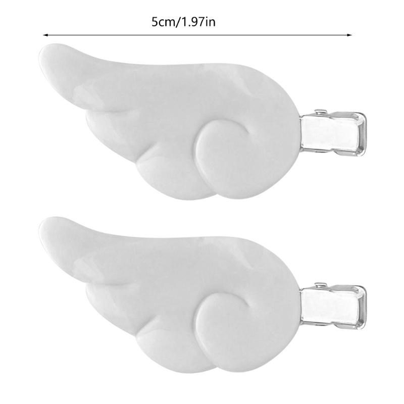 Elegantní Sponka do vlasů Barrette Andělské křídlo Sladká Módní Plochá Sponka do vlasů Stylová Sponka do vlasů pro Drdoly