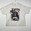 DOM Men's Joker Jester Sugar Skull Queen Graphic T-Shirt White Size 3XL