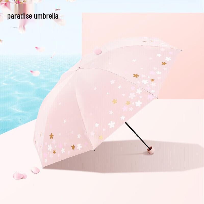 

Paradise Three-Fold Printed Sun/Rain Umbrella