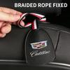 1 PZ Appendi Gancio Portaoggetti per Poggiatesta Sedile in Pelle Auto Per Cadillac Escalade Deville DTS ATS BLS CT4 CT6 CTS EXT SLR SRX XLR XT4