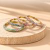 Traditional Flower Bangle Colorful Women's Hand Bracelet Vintage Cloisonne Bangle  Ladies