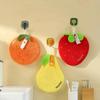 Fruit Hanging Coral Fleece Creative Fruit Hand Towel Kitchen Home Lazy Hand Towel Thickened Absorbent Towel