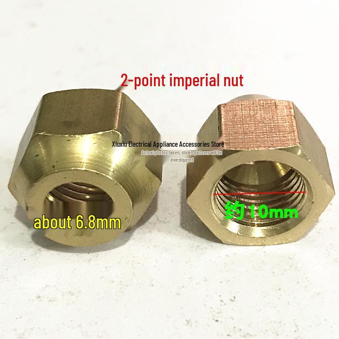 Copper Air Conditioning Pipe Joint Lock Nut Cap