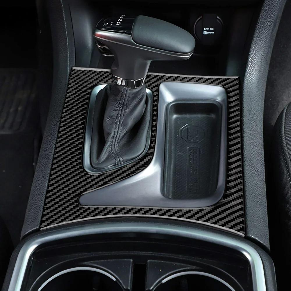 Real Carbon Fiber Gear Shift Panel Cover For Dodge Charger 2015-2016-2017-2018-2019-2020 Interior Trim Sticker Auto Accessories
