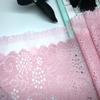 ( 2 Colors ) 23cm Wide Elastic Lace, Stretchy Spandex Lace Fabric for Sewing, Lingerie, Bra, Underwear, Dress, Garment & Crafting
