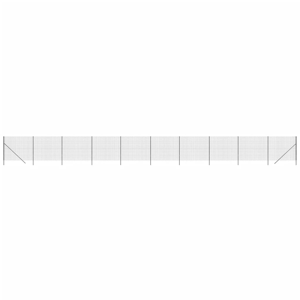 Vidaxl Ogrodzenie Z Siatki Drucianej, Antracytowe, 1,4X25 M