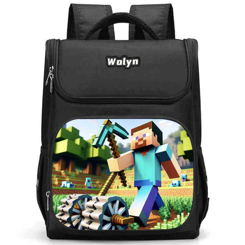 Minecraft Schoolbag Multi-Functional High-Value Spine Protection To Reduce The Burden, A Must-Have Comfortable Backpack For Students