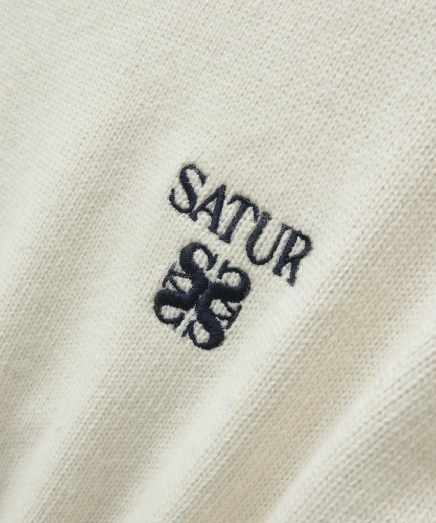 Seteo Lauren Classic Logo Knit White