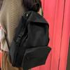 Simple Zipper Student Daypack Portable Lightweight Shoulder Bag for Camping