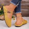 Large Size Round-toed Flat-bottom Women's Low-top Casual Mitten-style Shoes