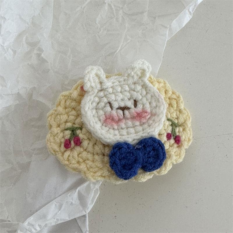 Soft Knit Baby Barrette Cute Hair Clip Knitted Baby Hairpin Warm Baby Girls Hairpin Fashionable Accessory for Your Child