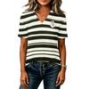 Women's V-Neck Loose Fit Halloween Print Casual T-Shirt