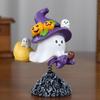 Resin Ghost Art Sculpture Cartoon Ghost Figurine Ornament Halloween Ghost Statue  Bookshelf