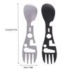 1/5Pcs 10-in-1 Stainless Steel Camping Utensils Set - Travel Hiking Cutlery Fork Spoon Opener Outdoor Survival Gear Tableware