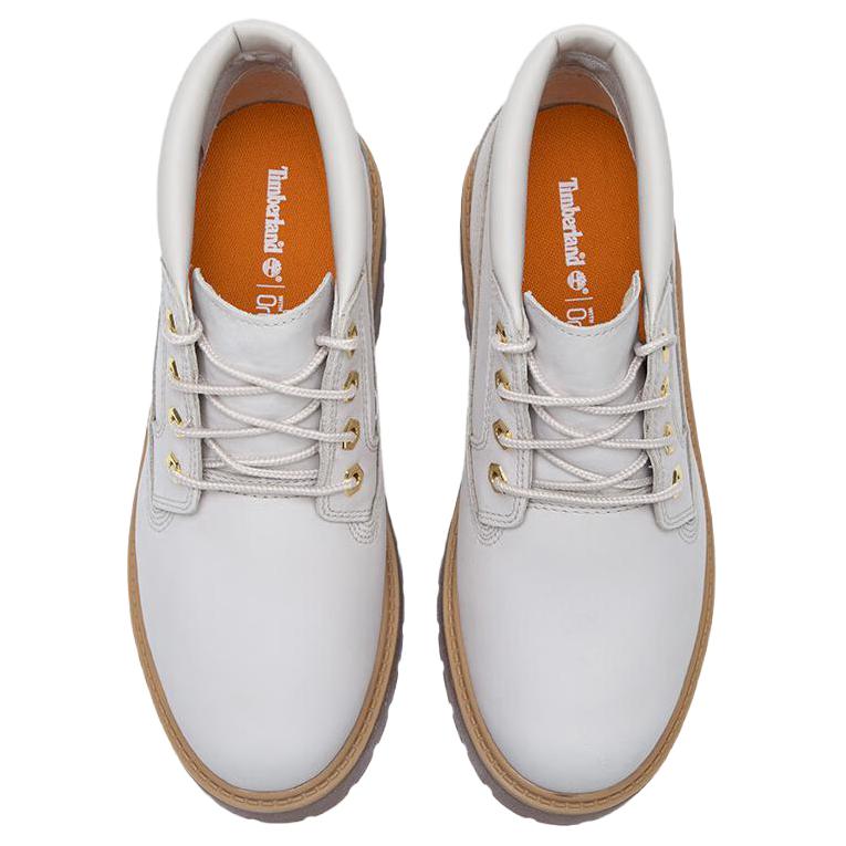 Timberland Stone Street Comfortable Versatile Slip-Resistant Durable Mid-Top Casual Shoes Women Casual Shoes Beige A64FREM3