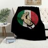 Italian Hand Gesture Sing Language Funny Blanket For Soft Throw Blanket for Picnic Bed Sofa Home Bedroom Cozy Warm Comfortable