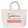 Beach Bag - PLANETEE - Sabrina - Rope Handle - Large Size - Personalized Cotton