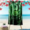 Monster Energy Drink Up Adventures Beach Towel Portable For Travel Beach Towel For Vacation Photos Absorbent Bath Towel Quickdrying Swim Towel