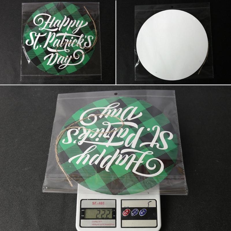Enhances Holiday Decors with Patrick's Day Leaves Sign Welcome Door Sign for Both Indoor and Outdoor Use Decors