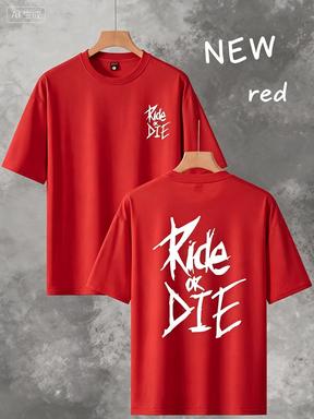 Ride Or Die Impression Vélo 2026 Homme Nouveau Été Marque Coton Haute Qualité T-shirt Manches Courtes Uni Hauts Décontractés