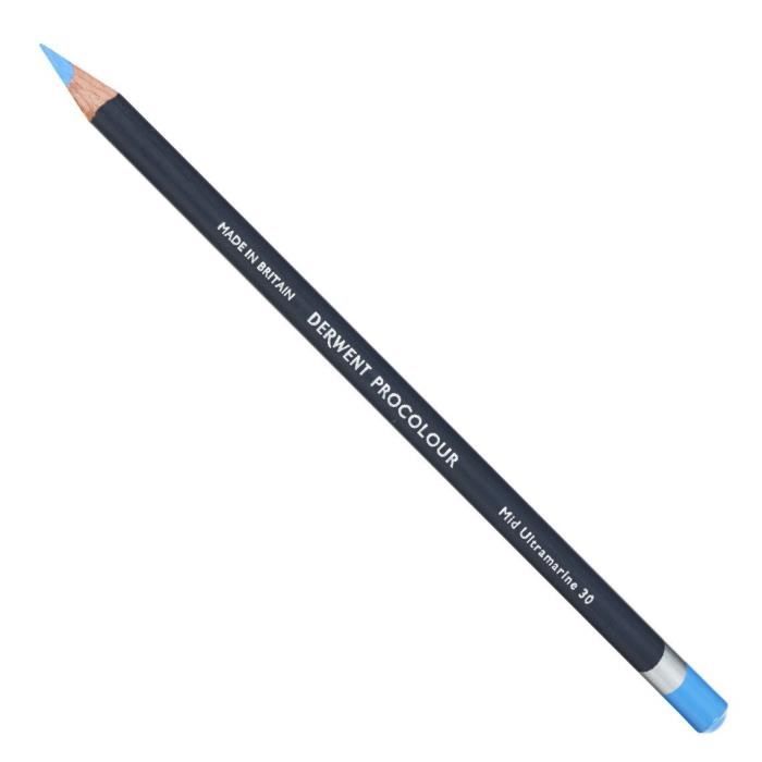 DERWENT - PROCOLOUR - crayon de couleur Bleu outremer moyen - 30