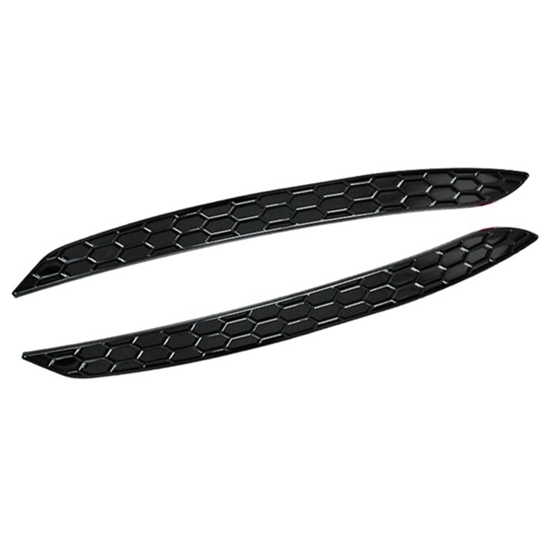 Modified Black Glossy Honeycomb Tail Rear Reflector Fog Light Lamp Cover Trim Strip for Golf 8 MK8 Rline