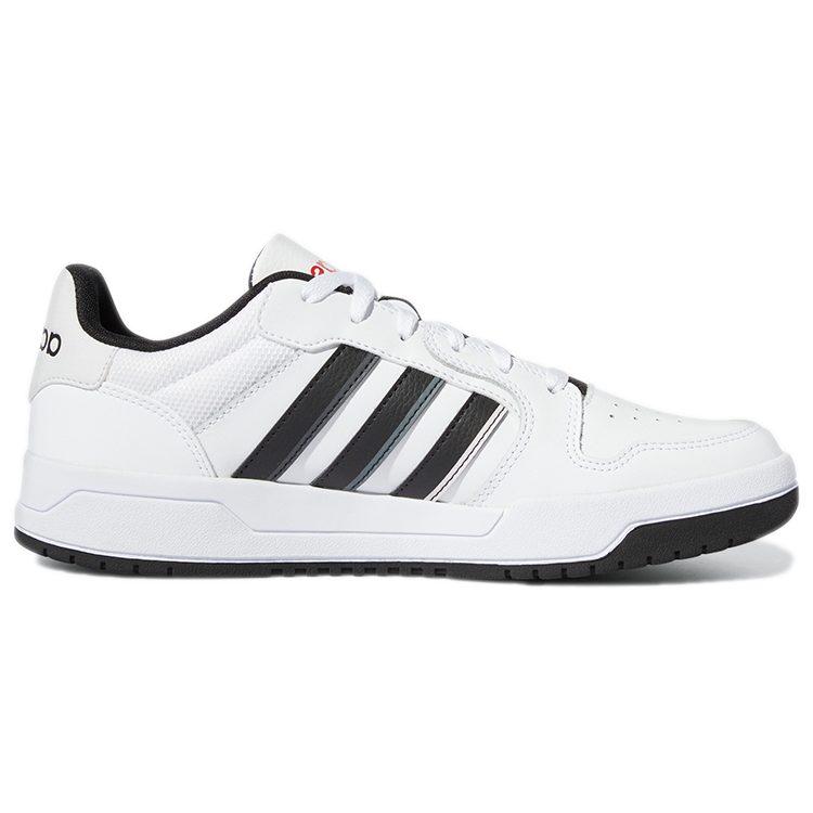 adidas Chaussures de Skateboard en Tissu Basse Top Unisexes Blanc Noir GW5499