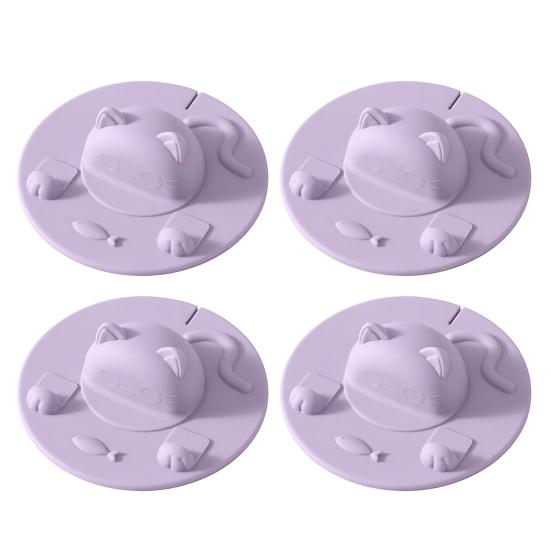 Cartoon Silicone Cup Covers Cute Tea Bag Mug Topper Food Grade Heat-Resistant Mugs Cover Multi-Function Fun Animal Cup Lid with Phone Stand & Tea Bag