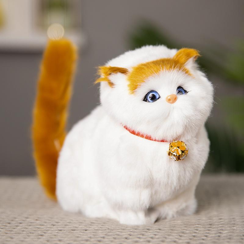 Cute Cat Pillow Cute Simulation Cat Doll Cloth Doll Plush Doll Children's Girl Soothing Gift